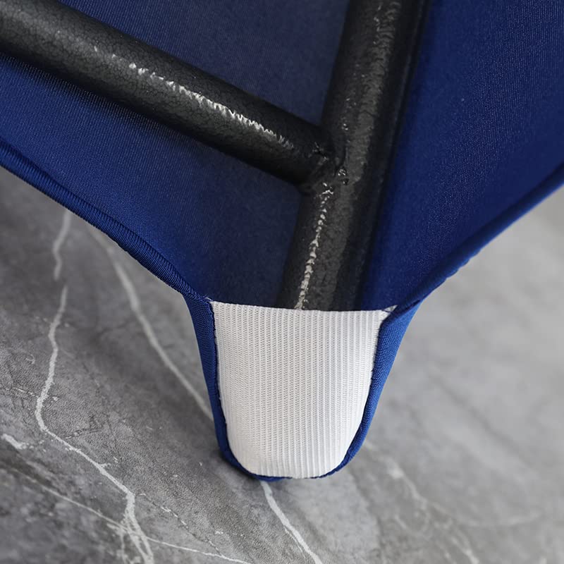 iEventStar 30 inches 32'' Highboy Cocktail Round Stretch Spandex Fitted Table Cover High Top Square Corners Tablecloth (30''-32'' Dia x 43'', Royal Blue) - Image 4